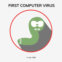Computer worm icon