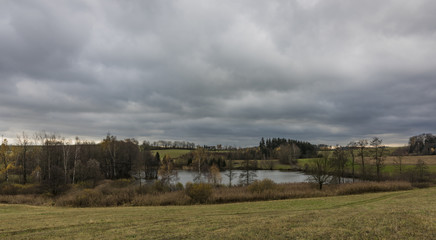 Fototapeta premium Sychrov pond near Horni Studenky village