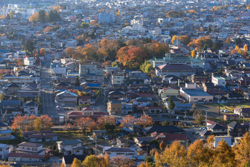秋の富士吉田市内