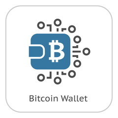 Bitcoin Wallet Icon.