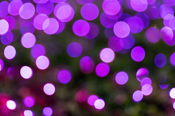 pink bokeh on night, for christmas and new year