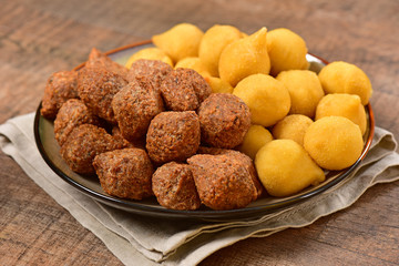 Mix of Brazilian snacks