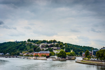 Fototapeta premium River Meuse through Namur, Belgium
