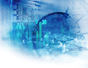 earth futuristic technology abstract background illustration