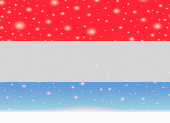 luxembourg flag on christmas background