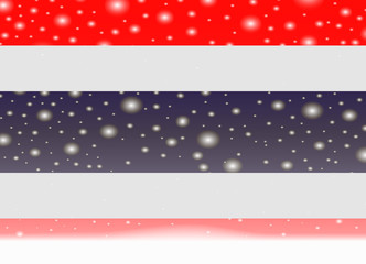 thailand flag on christmas background