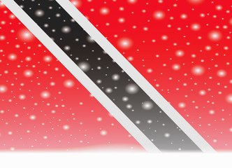 trinidad flag on christmas background