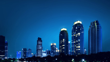 Obraz premium Jakarta city at night