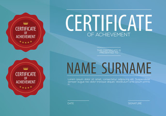 Obraz premium Blank Certified Border Template Vector Illustration