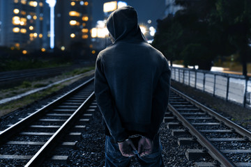 Man in handcuffs