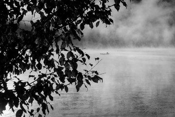 Morning Fishing Canoe