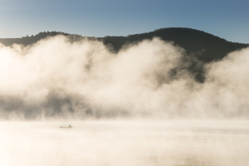 Morning Fishing Canoe
