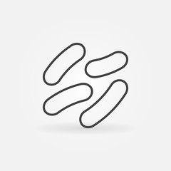 Probiotics vector line icon or symbol
