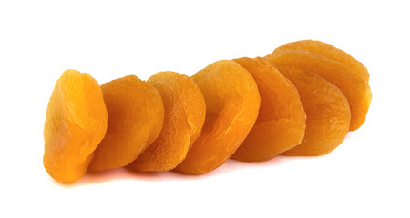 dried apricots isolated