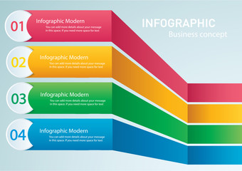 info graphic Vector template with 4 options. Can be used for web, diagram, graph, presentation, chart, report, step by step infographics. Abstract background 