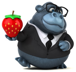 Fun gorilla - 3D Illustration