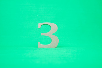 数字のクロマキー素材