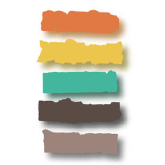 Rip paper set. Vector illustration