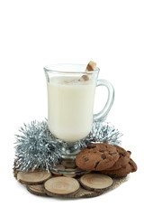 Traditional christmas drink eggnog