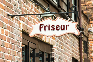 Naklejka premium Schild 275 - Friseur