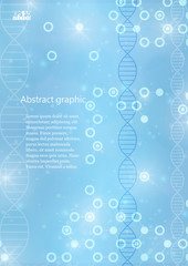 Abstract molecules medical background. Eps10 Vector illustration.