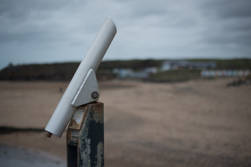 Seaside Telescope looking at beach - pointing at sky