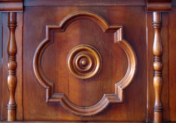 Relief wood panneling