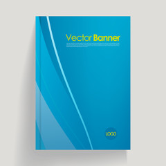 Stylish Vector abstract brochure, Flyer design template with lines