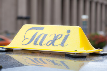 Taxi sign in Toronto