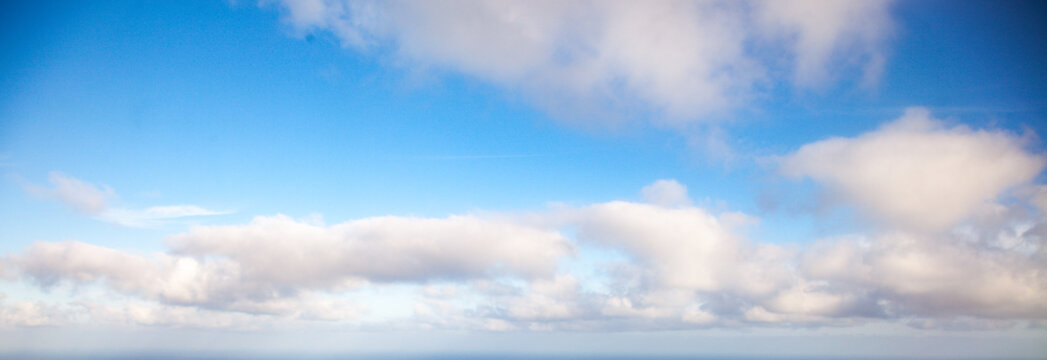 Panorama clouds on blue sky