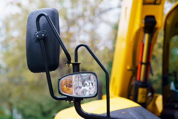 Picture of a tractor headlight