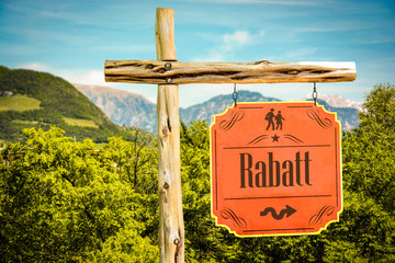 Schild 288 - Rabatt