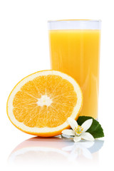 Orangensaft Orangen Saft Orange Fruchtsaft freigestellt Hochformat Freisteller isoliert Frucht Früchte