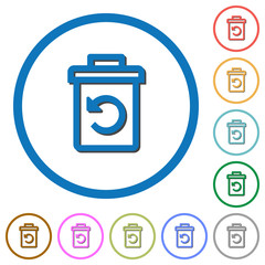 Undelete icons with shadows and outlines