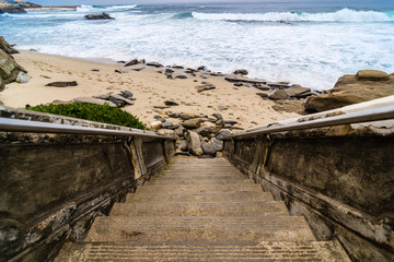 Fototapeta premium Stairs to the Pacific