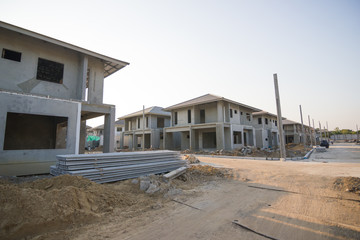 Building and Construction site of new home at Thailand 