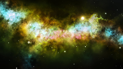 Naklejka premium Nebula Universe Stars Illustration