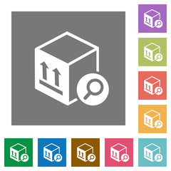 Find package square flat icons