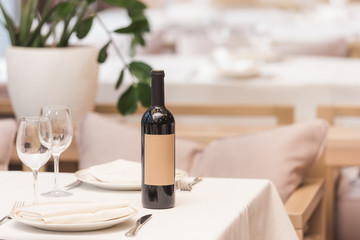 Bottle of red wine