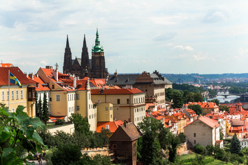 View from the Petrin Tower at Prague Castle