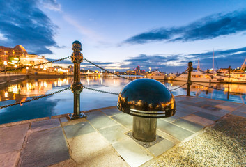 Victoria old port area at night, British Columbia - Canada