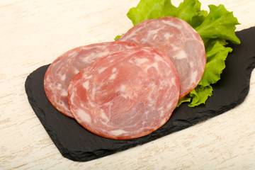 Sliced sausage