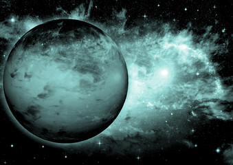 galaxy in a free space