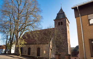 Fototapeta premium Kirche in Thaleschweiler-Föschen