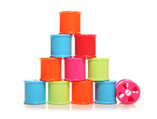 chidrens threading cotton reels studio cutout