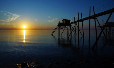 coucher de soleil sur l'île d'Oléron