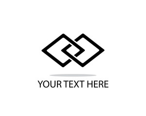 Obraz premium diamond infinity logo illustration design