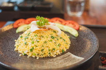 Fried rice with seafood