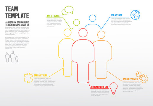 Thinline team infographic template