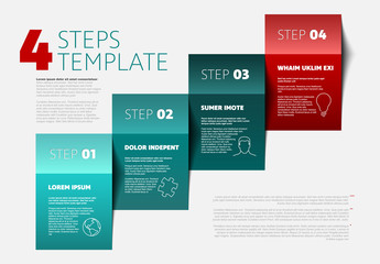 Four steps template